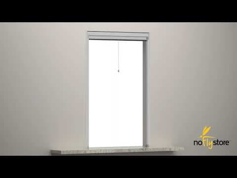 SILVER.09. Zanzariera a rullo verticale con frizione e guide autoregolanti