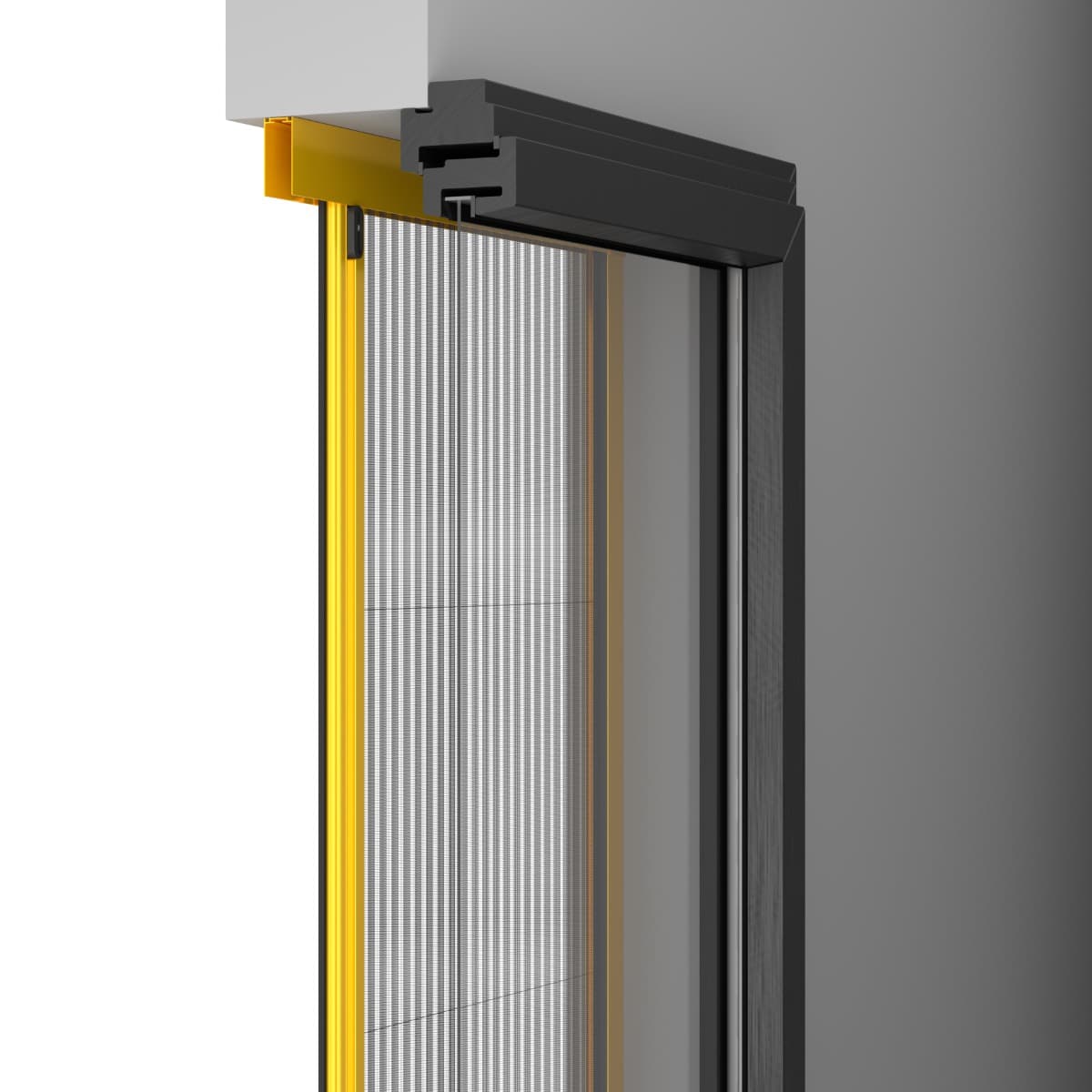PLATINUM.05. Zanzariera Plissettata a Ingombro Ridotto