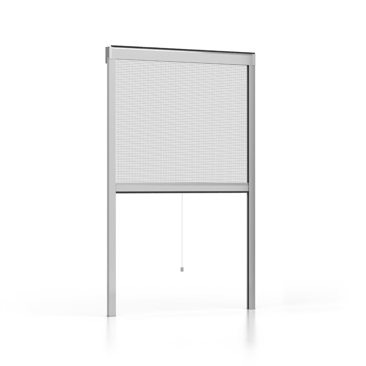 SILVER.08. Zanzariera a rullo verticale con spazzolino antivento